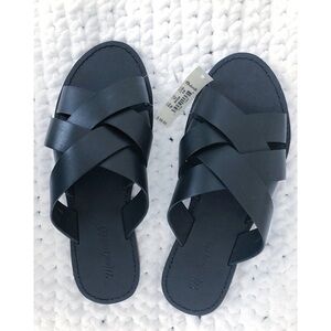 MADEWELL the Boardwalk Woven Slide Sandal